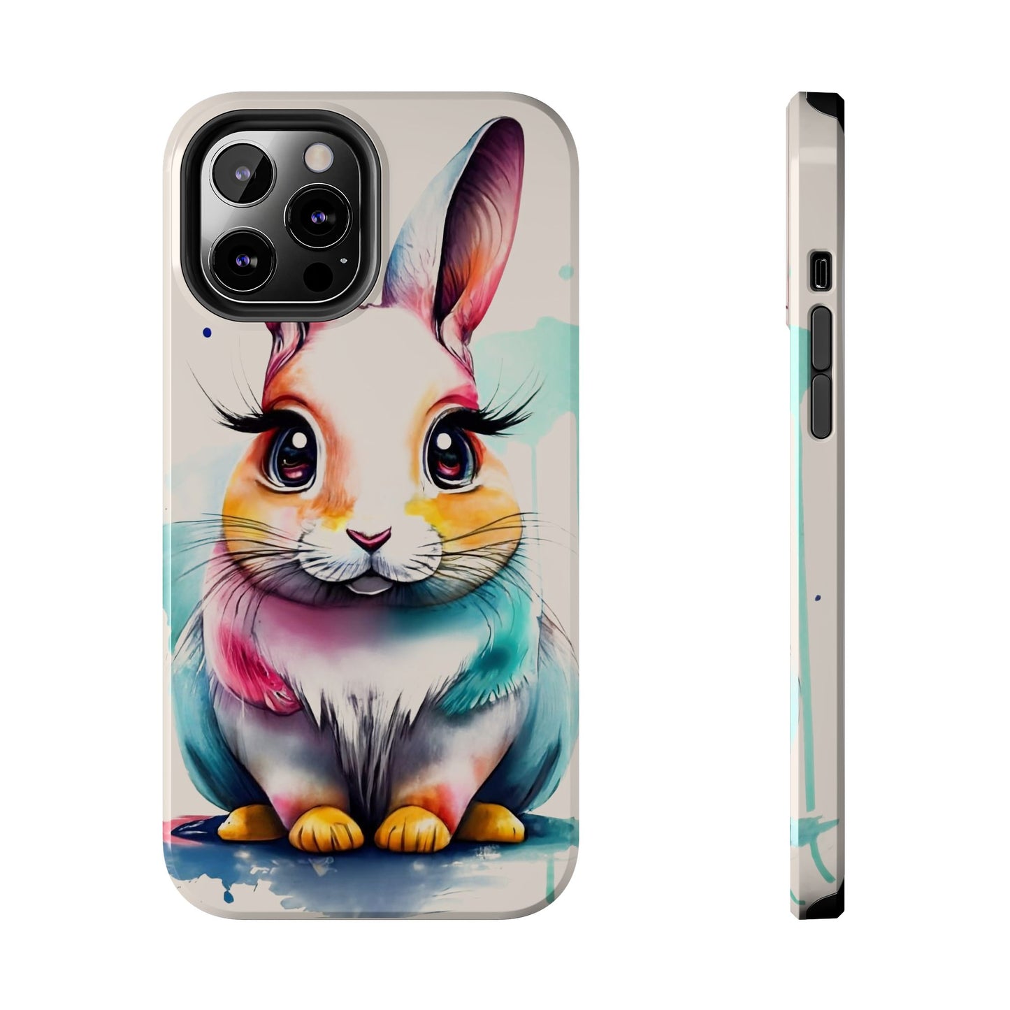 Minimalist Bunny Abstract Art Tough Phone Case