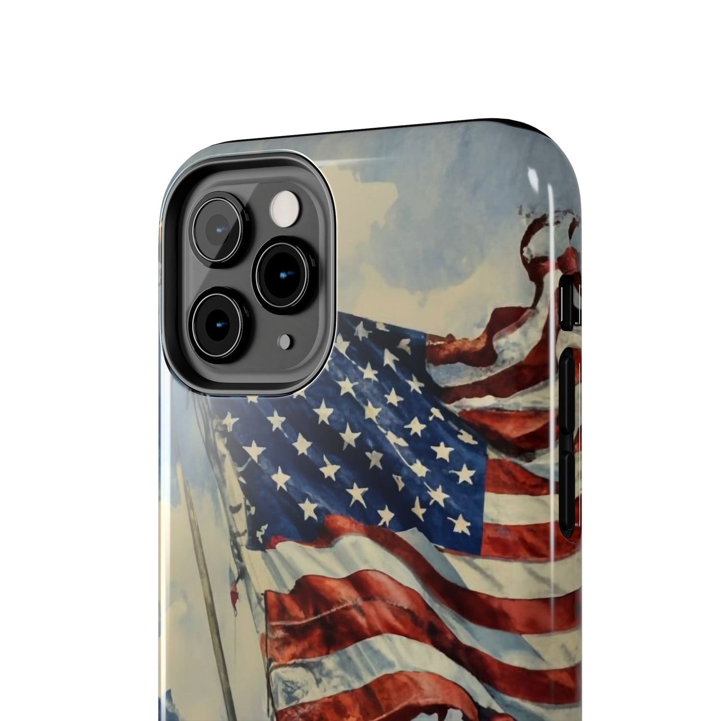 Tattered Glory American Flag Tough Phone Case