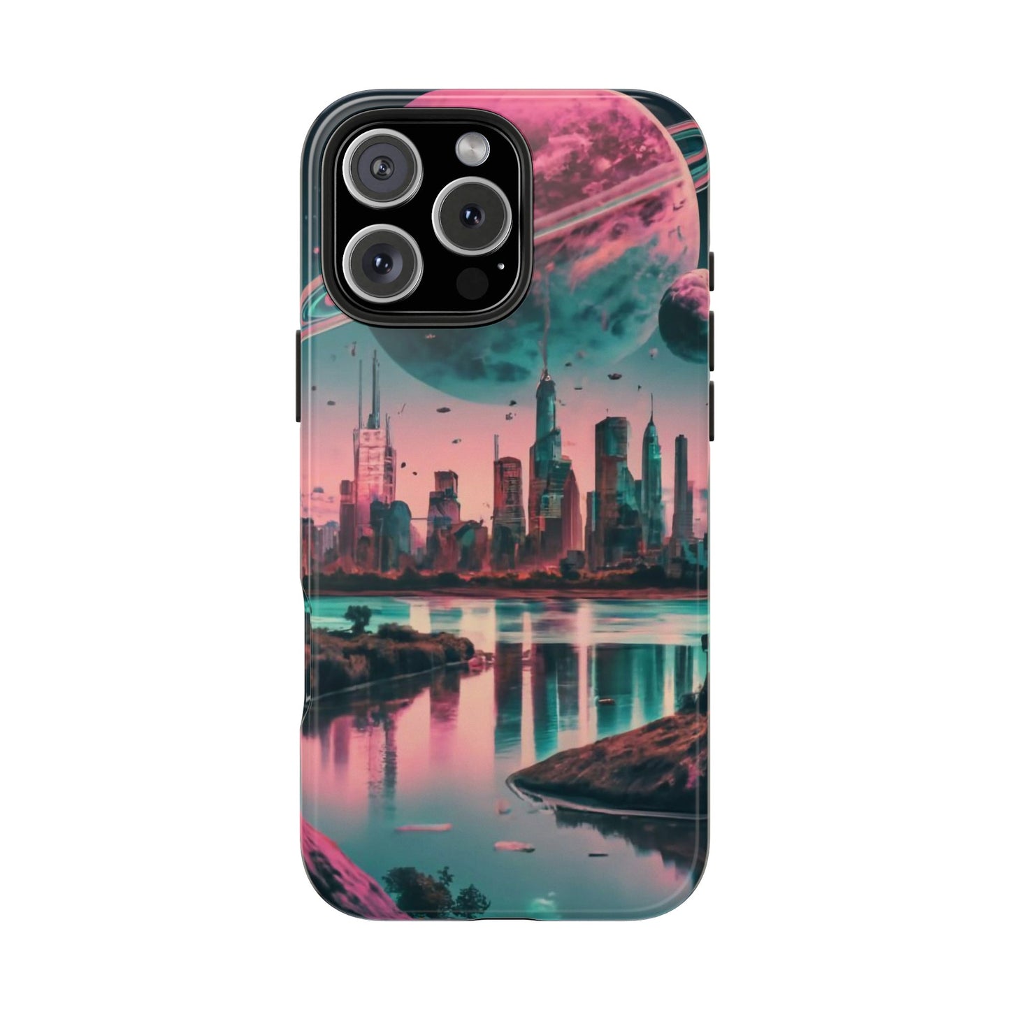 Celestial Cityscape Aerial View Tough Phone Case