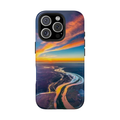 Celestial Sunset Earth View Tough Phone Case