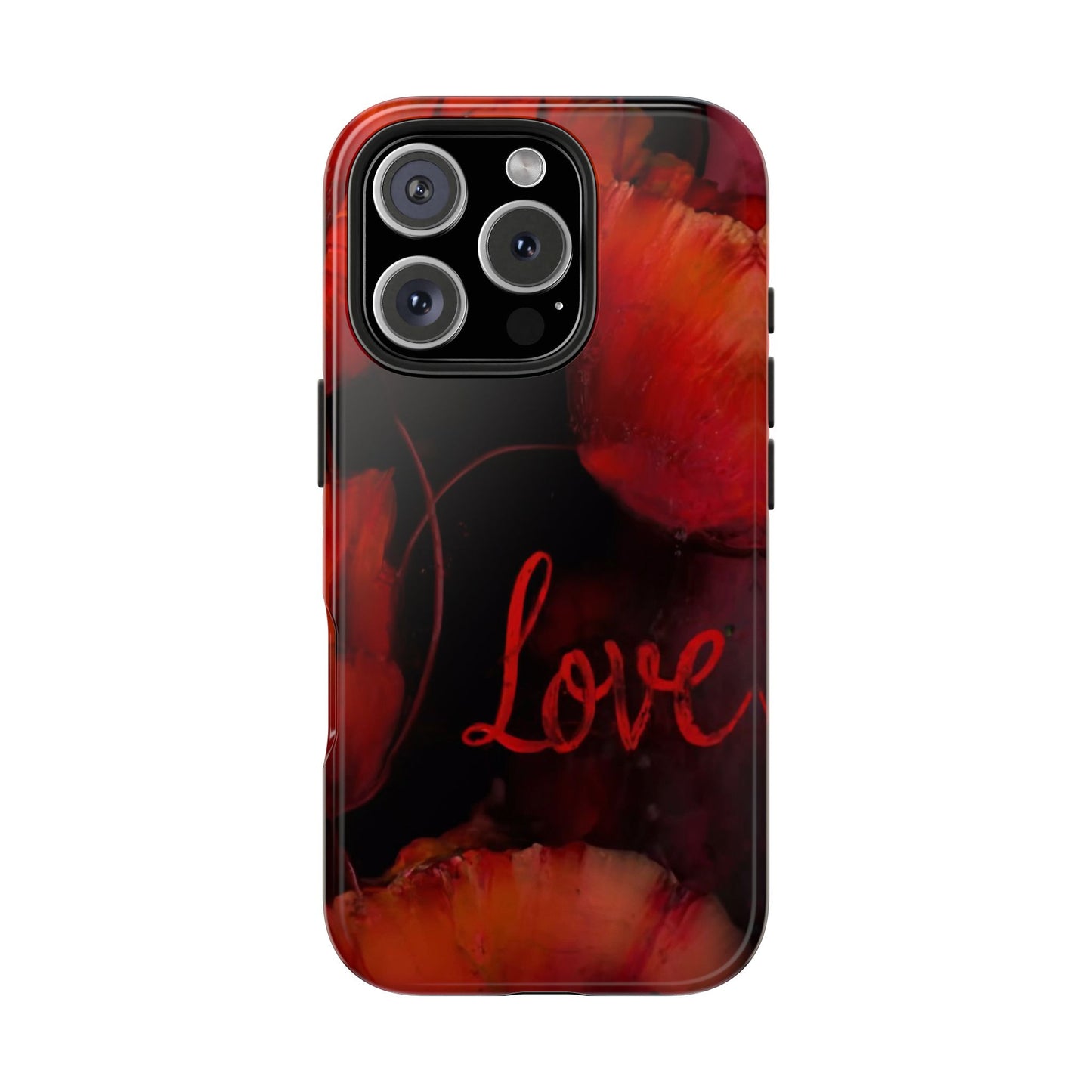 Crimson Love Blossoms Tough Phone Case