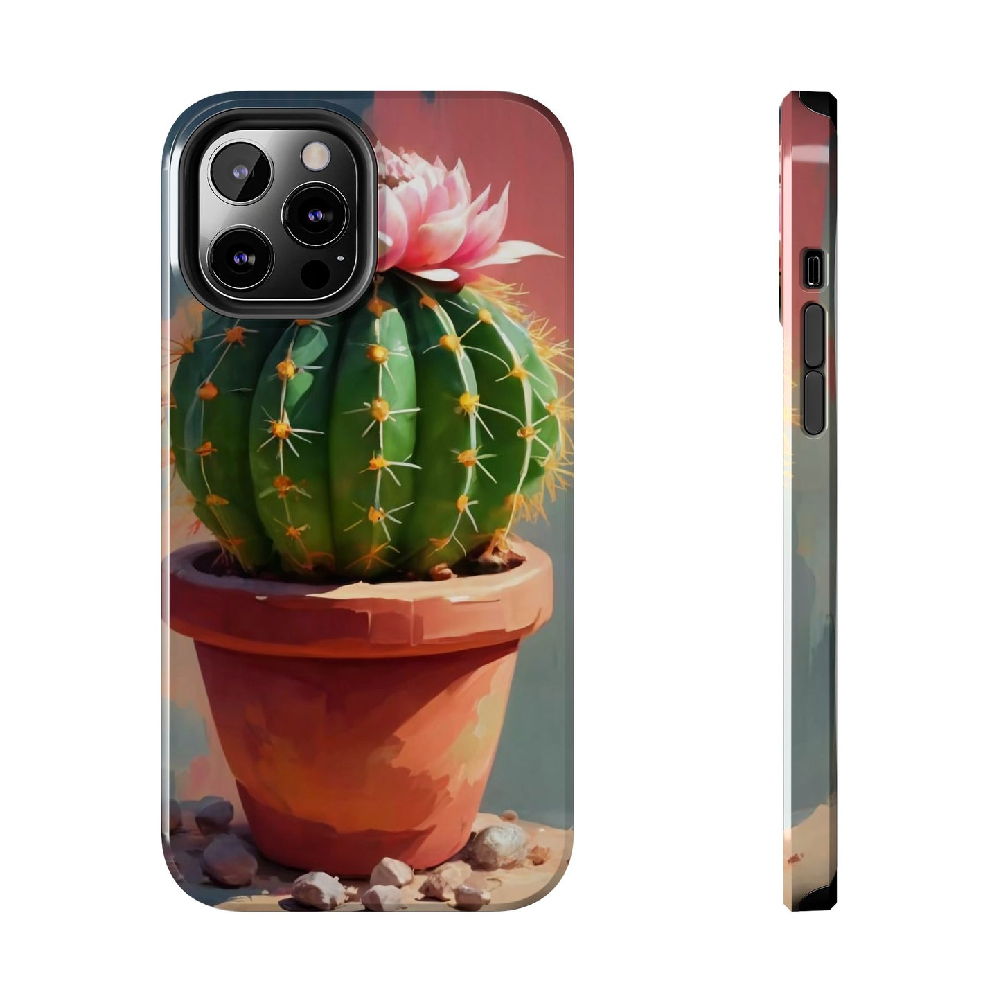 DesertBloom Terracotta Cactus Tough Phone Case