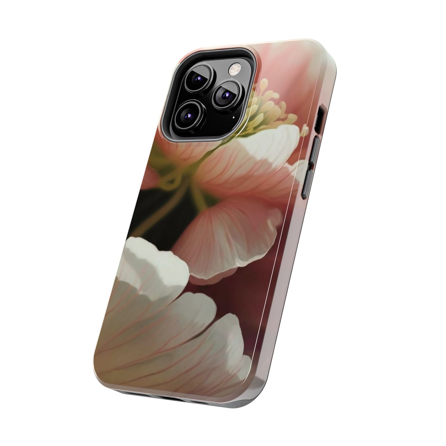 Pink Petal Watercolor Bloom Tough Phone Case