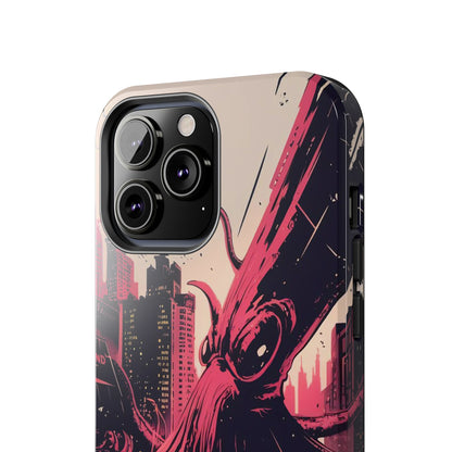 Kraken Rampage Cityscape Tough Phone Case