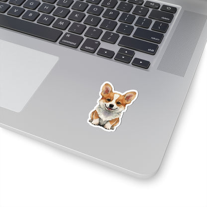 Cute Corgi Watercolor Cartoon Sticker