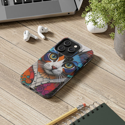 Whimsical Cat Dreamscape Guardian Phone Case