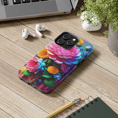 Vibrant Floral Splendor Tough Phone Case