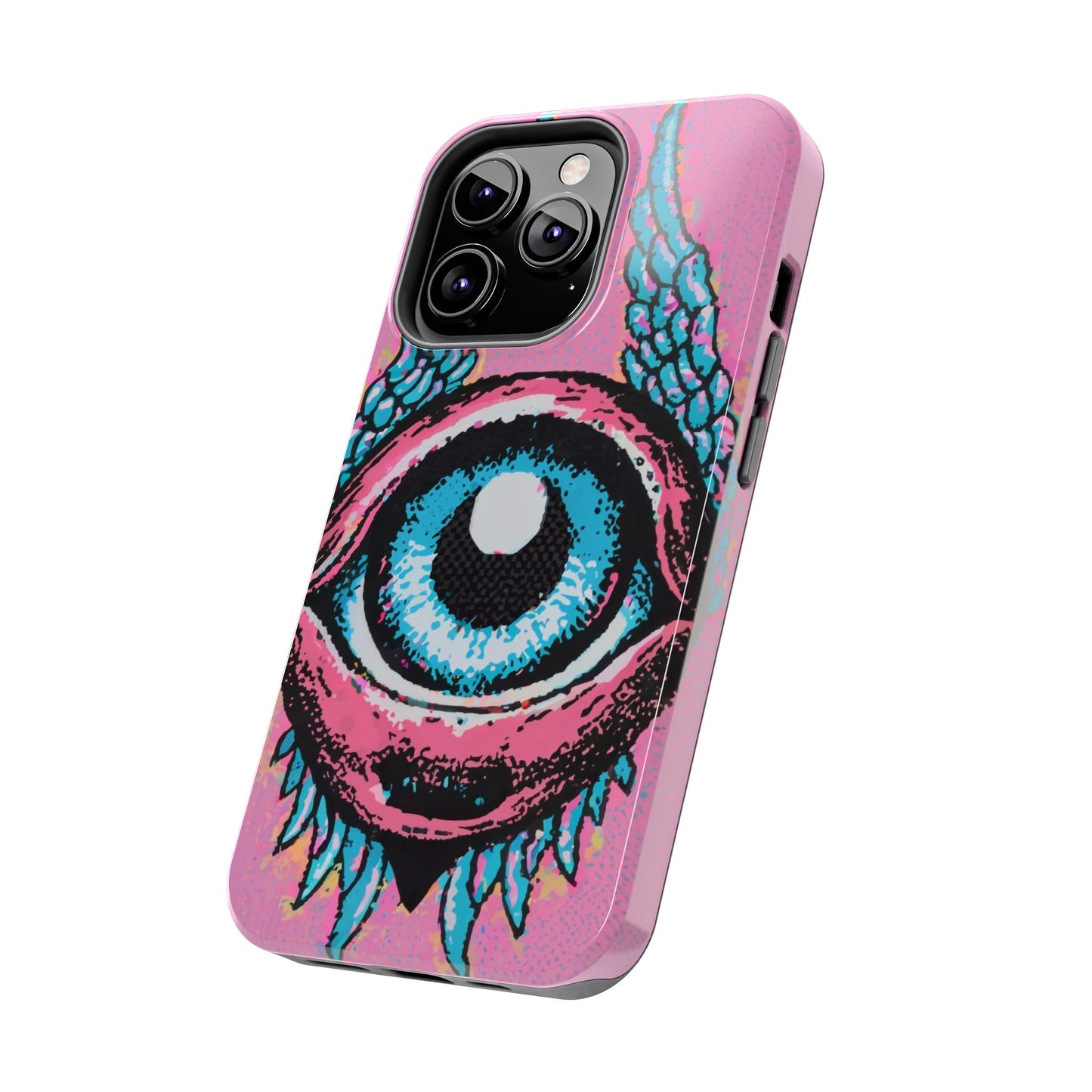 Halftone Horizon Eyeball iPhone Case