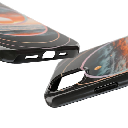 Fusion Sunset Abstract Art Tough Phone Case