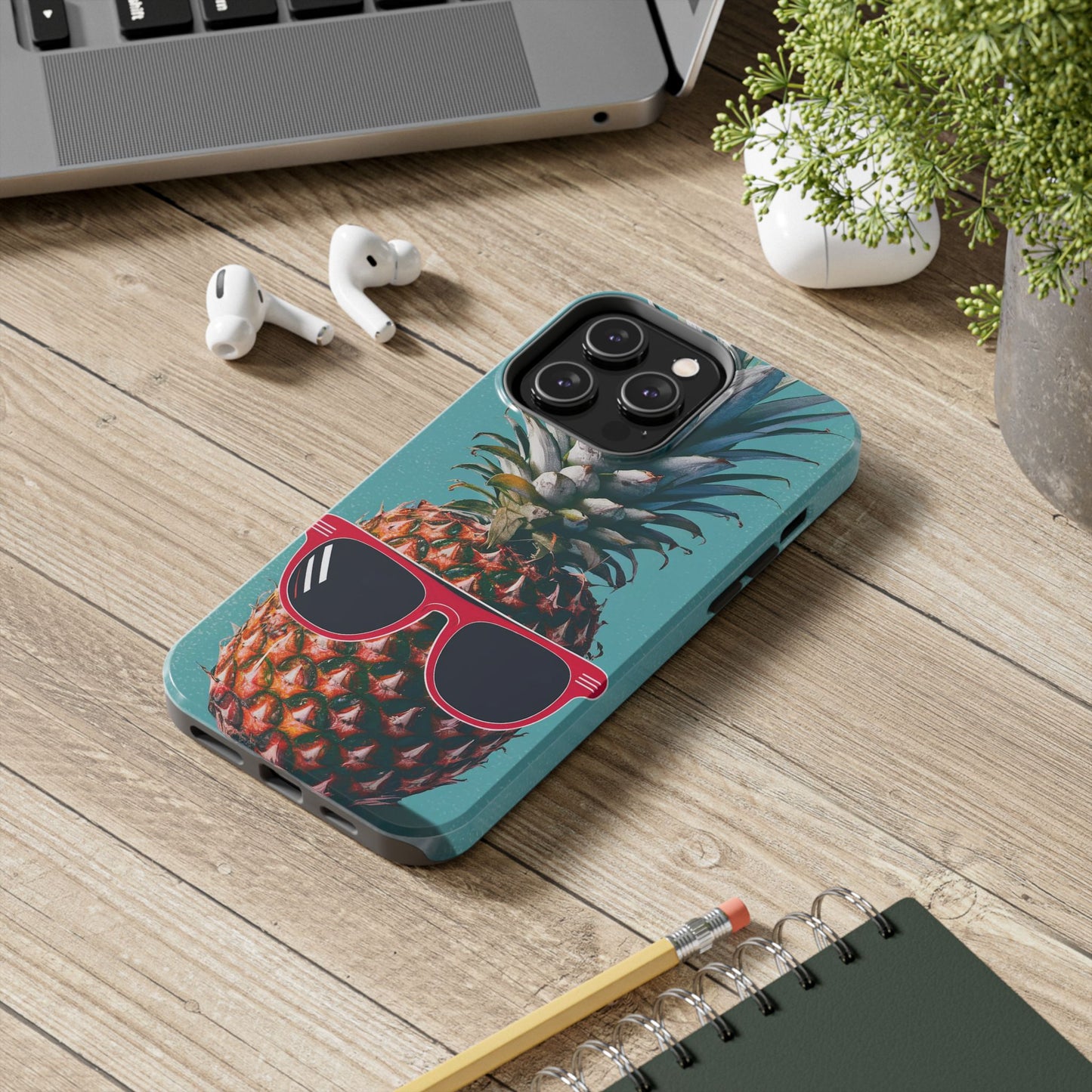 Beach-Ready Pineapple Sunglasses Tough Phone Case