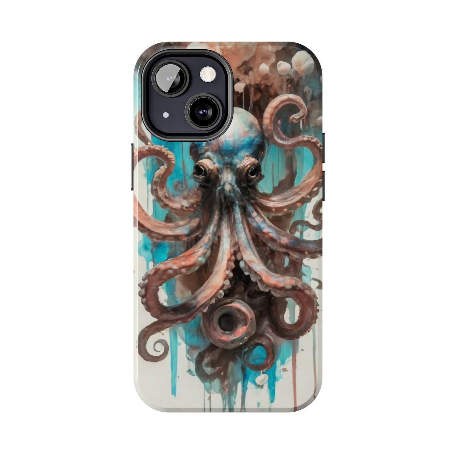 Serene Octopus Watercolor Tough Phone Case