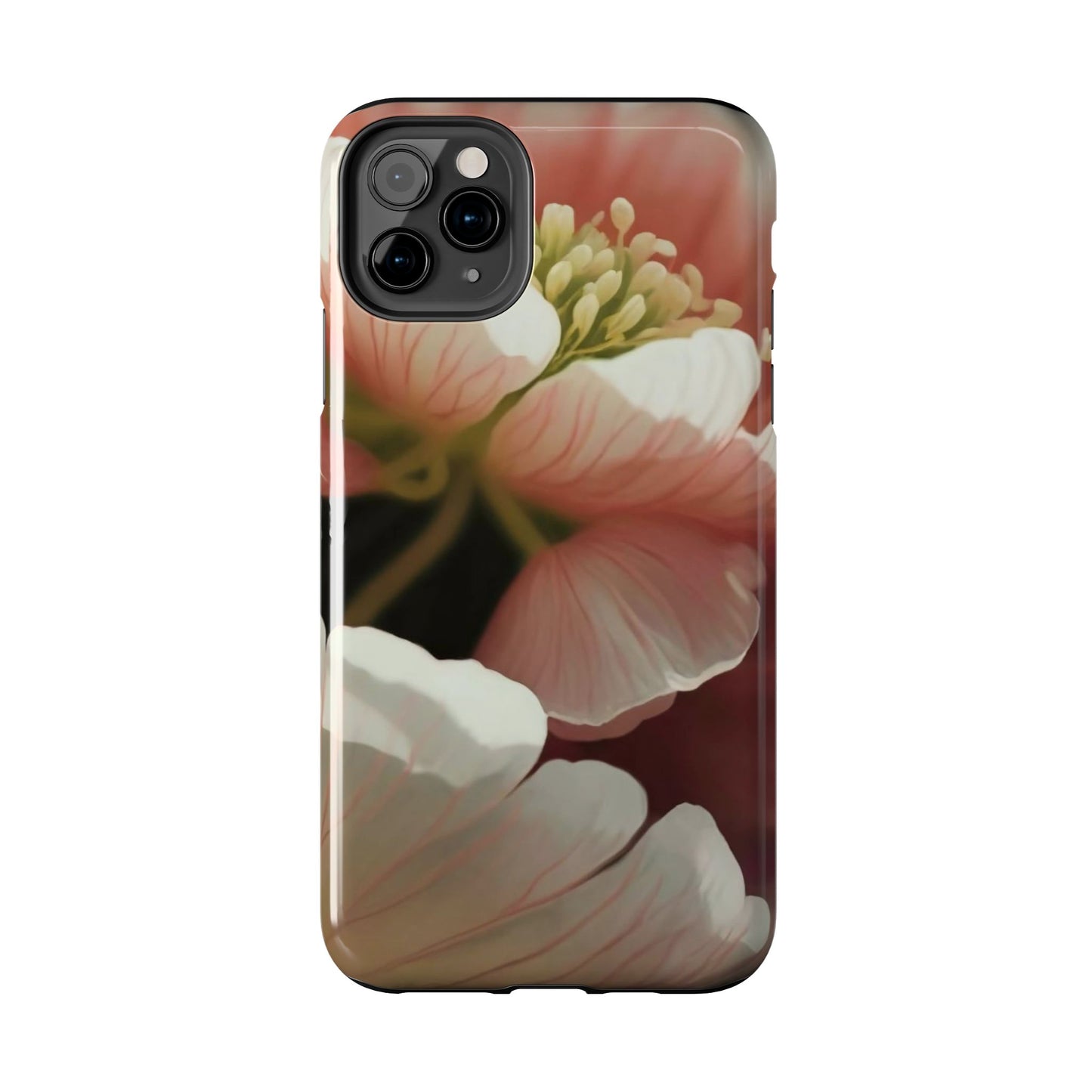 Pink Petal Watercolor Bloom Tough Phone Case