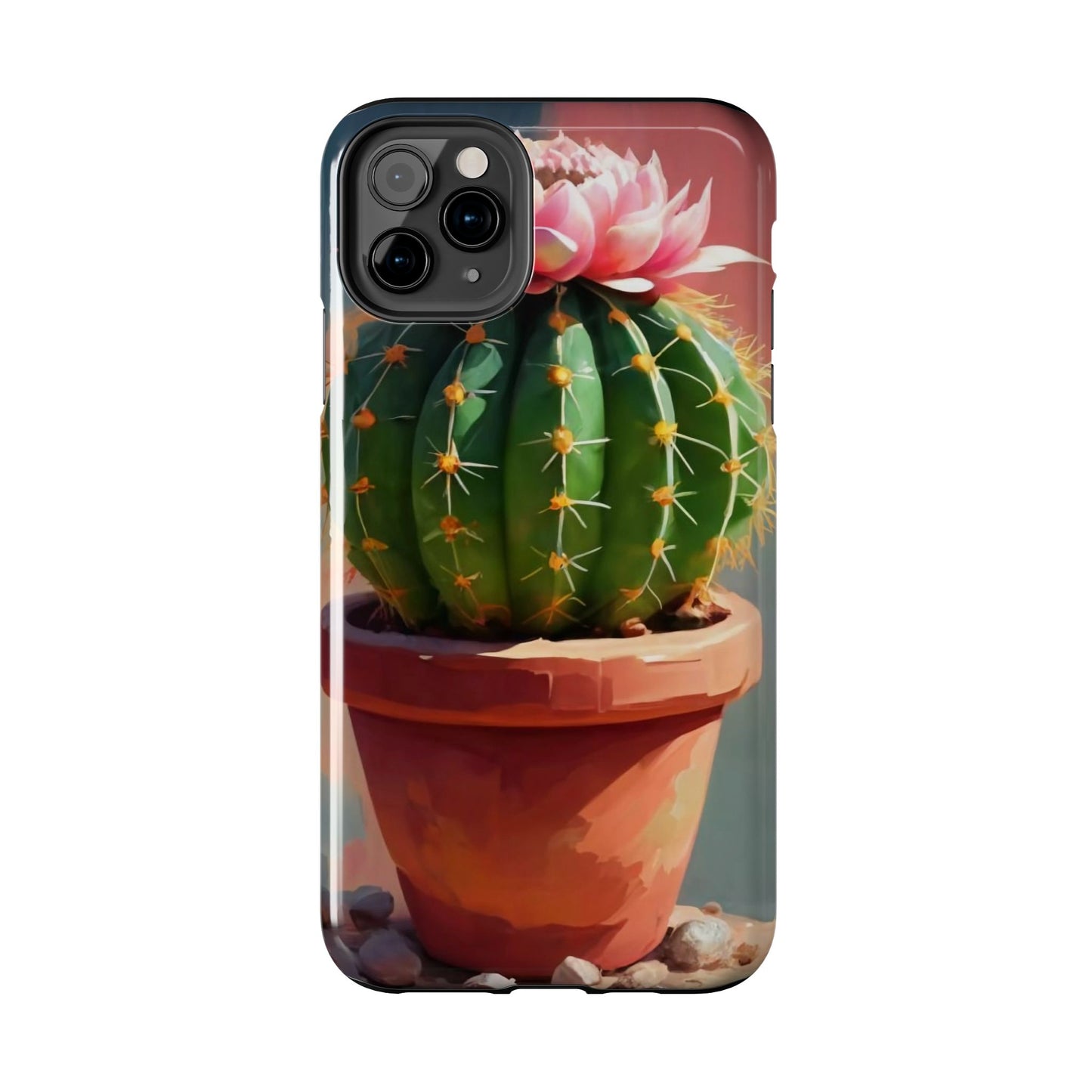 DesertBloom Terracotta Cactus Tough Phone Case