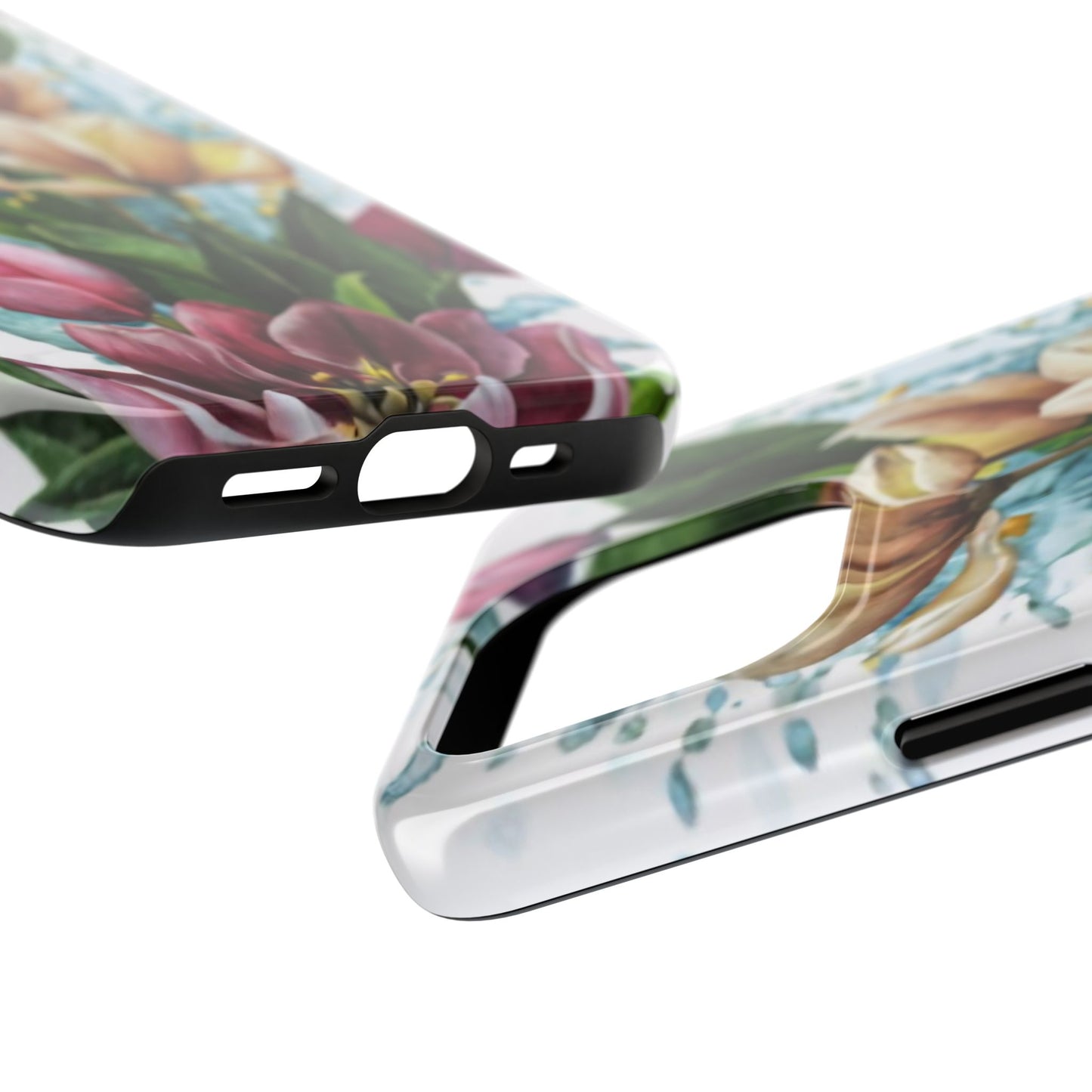 Blossom Splash Watercolor Floral Tough Phone Case