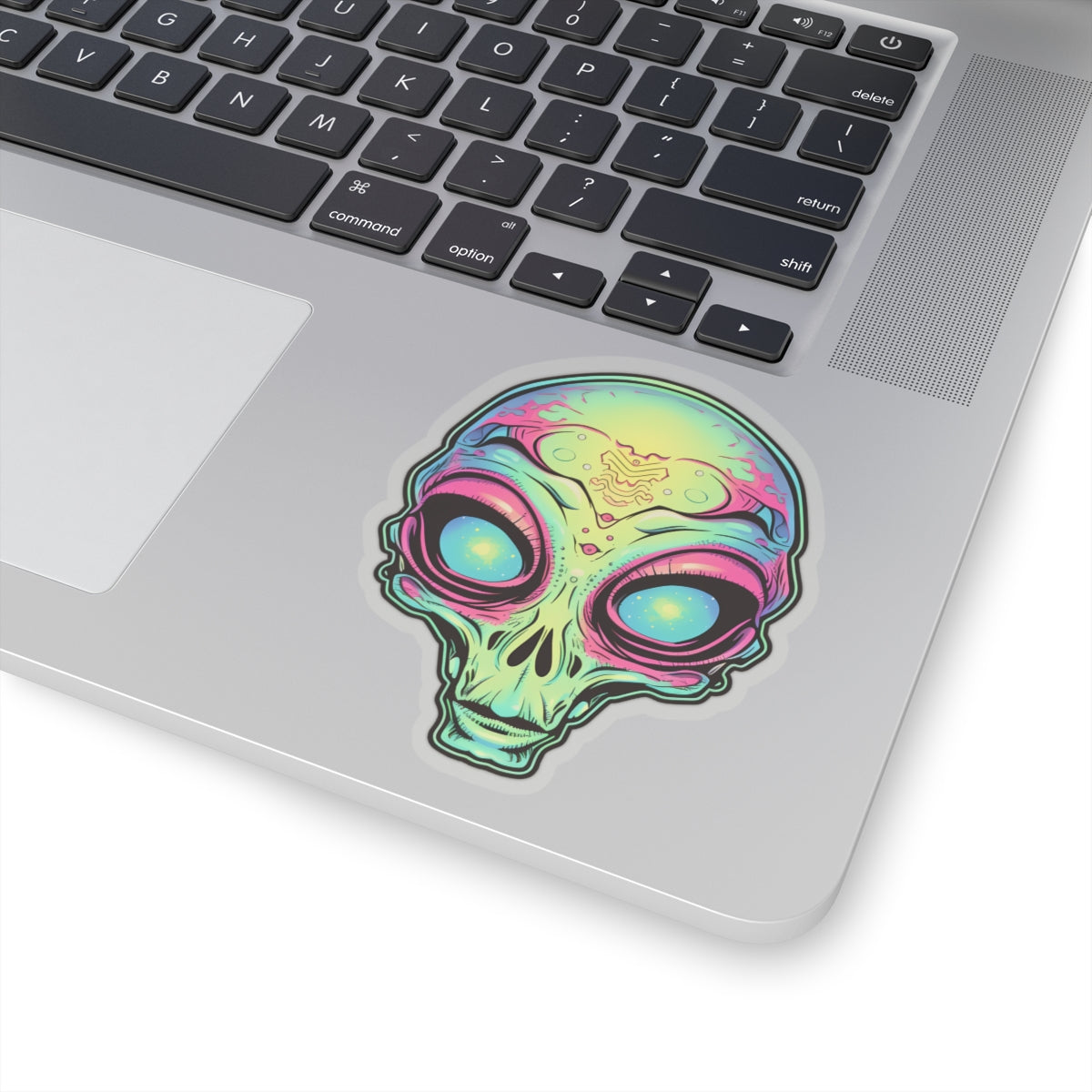 Galactic Spectrum Alien Head Vinyl Sticker