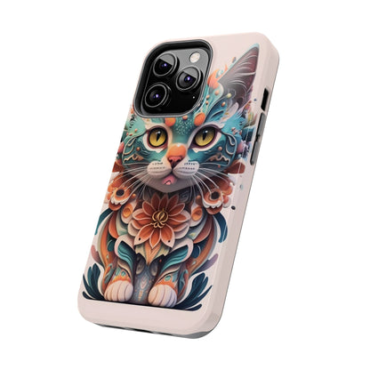 Floral Feline Armor Case