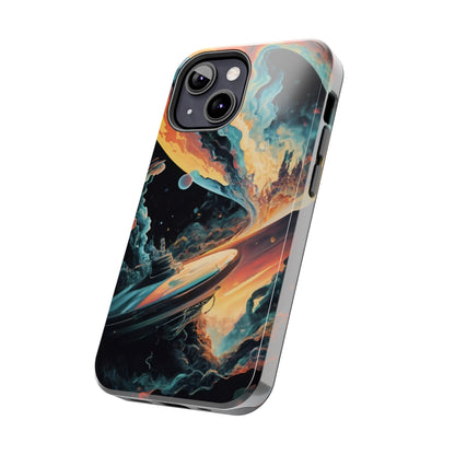 Retro Futuristic Space Odyssey Tough Phone Case