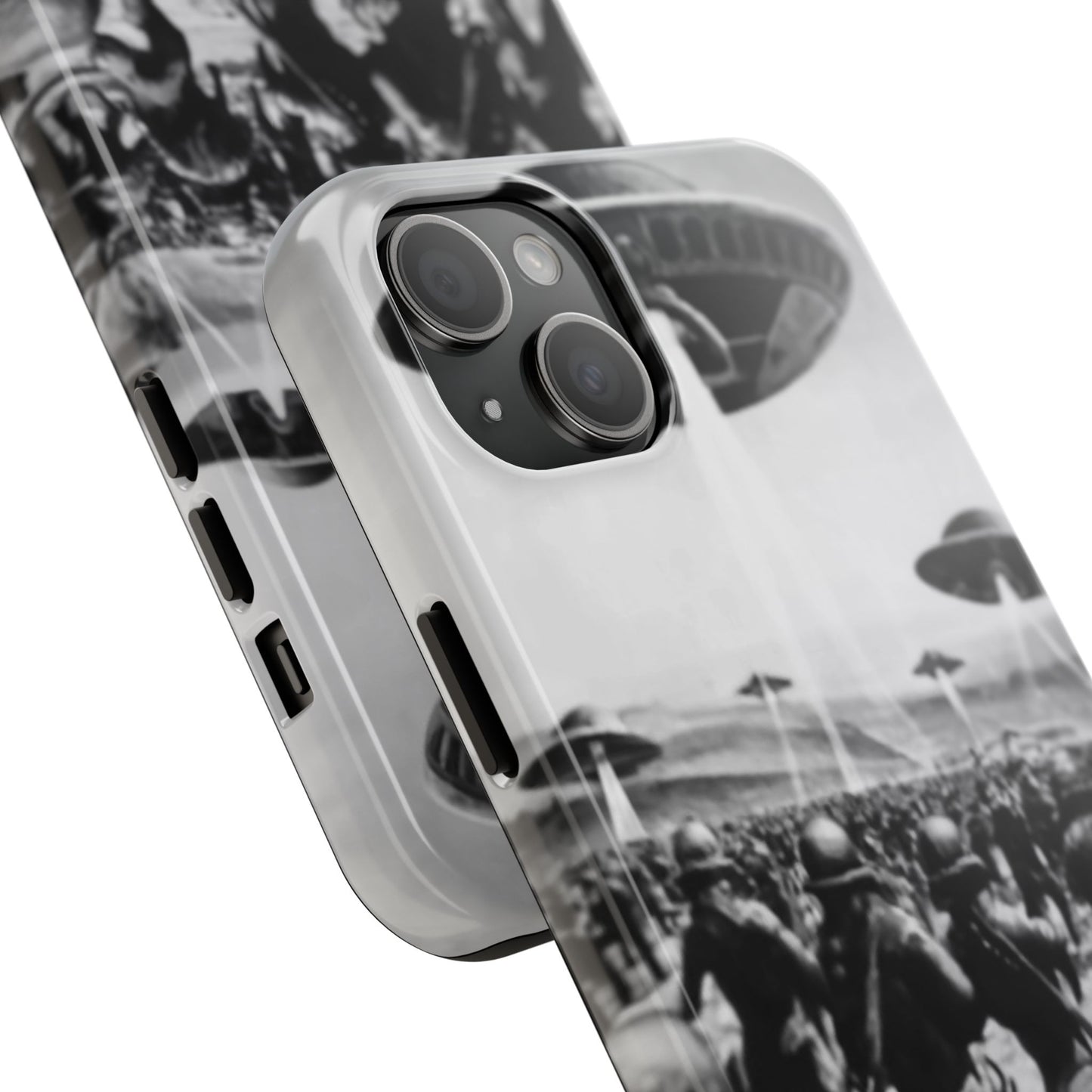 RetroWar UFO Encounter Tough Phone Case