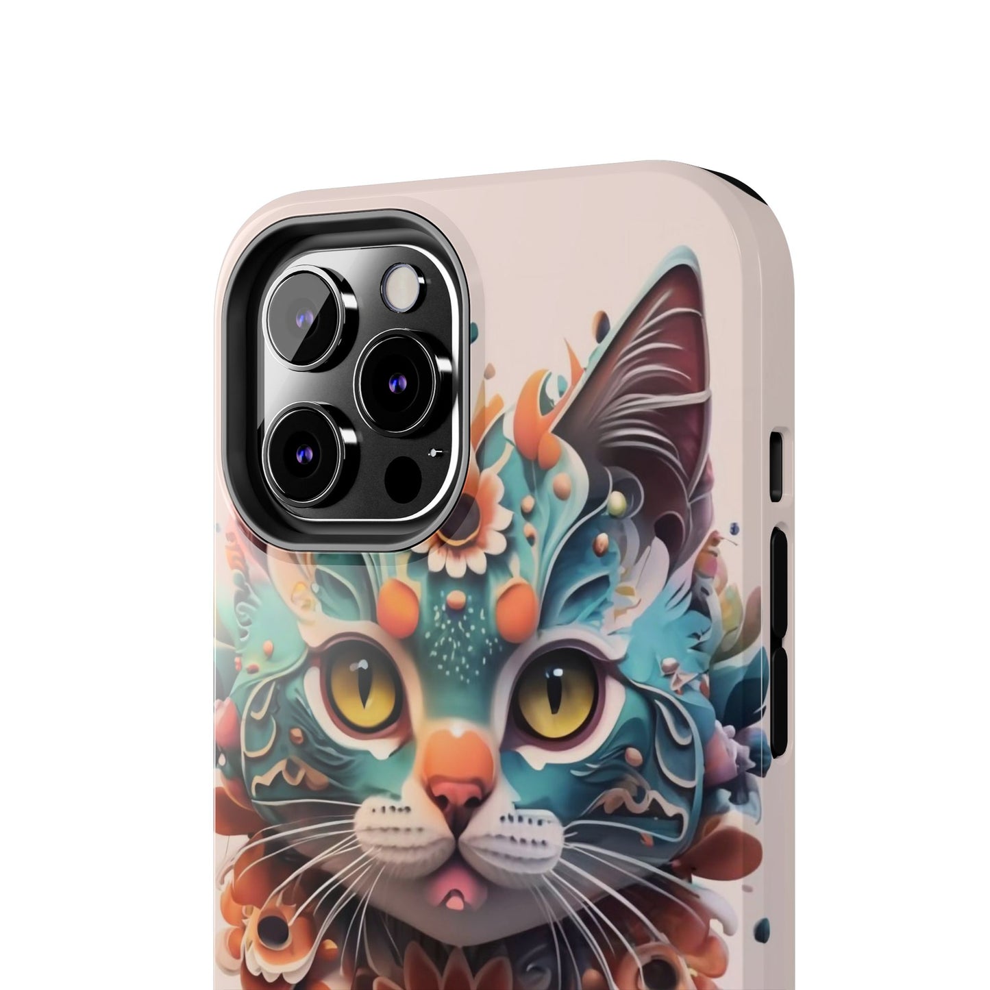 Floral Feline Armor Case