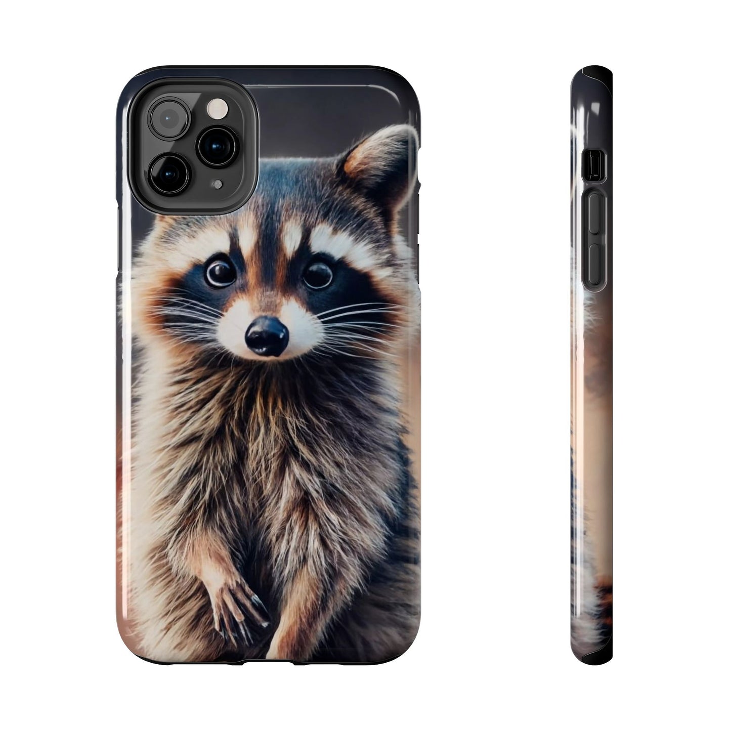 Abstract Raccoon Charm Tough Phone Case