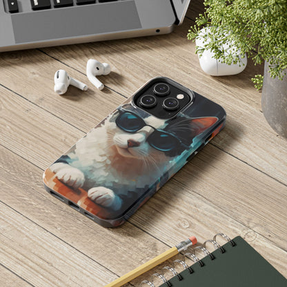 CoolCat Dinner Date Tough Phone Case