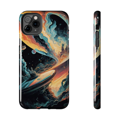 Retro Futuristic Space Odyssey Tough Phone Case