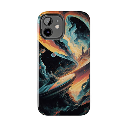 Retro Futuristic Space Odyssey Tough Phone Case