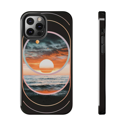 Fusion Sunset Abstract Art Tough Phone Case