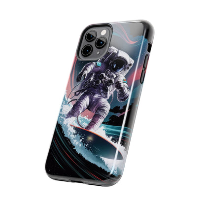 Cosmic Crest Astronaut Wave Rider Tough Phone Case