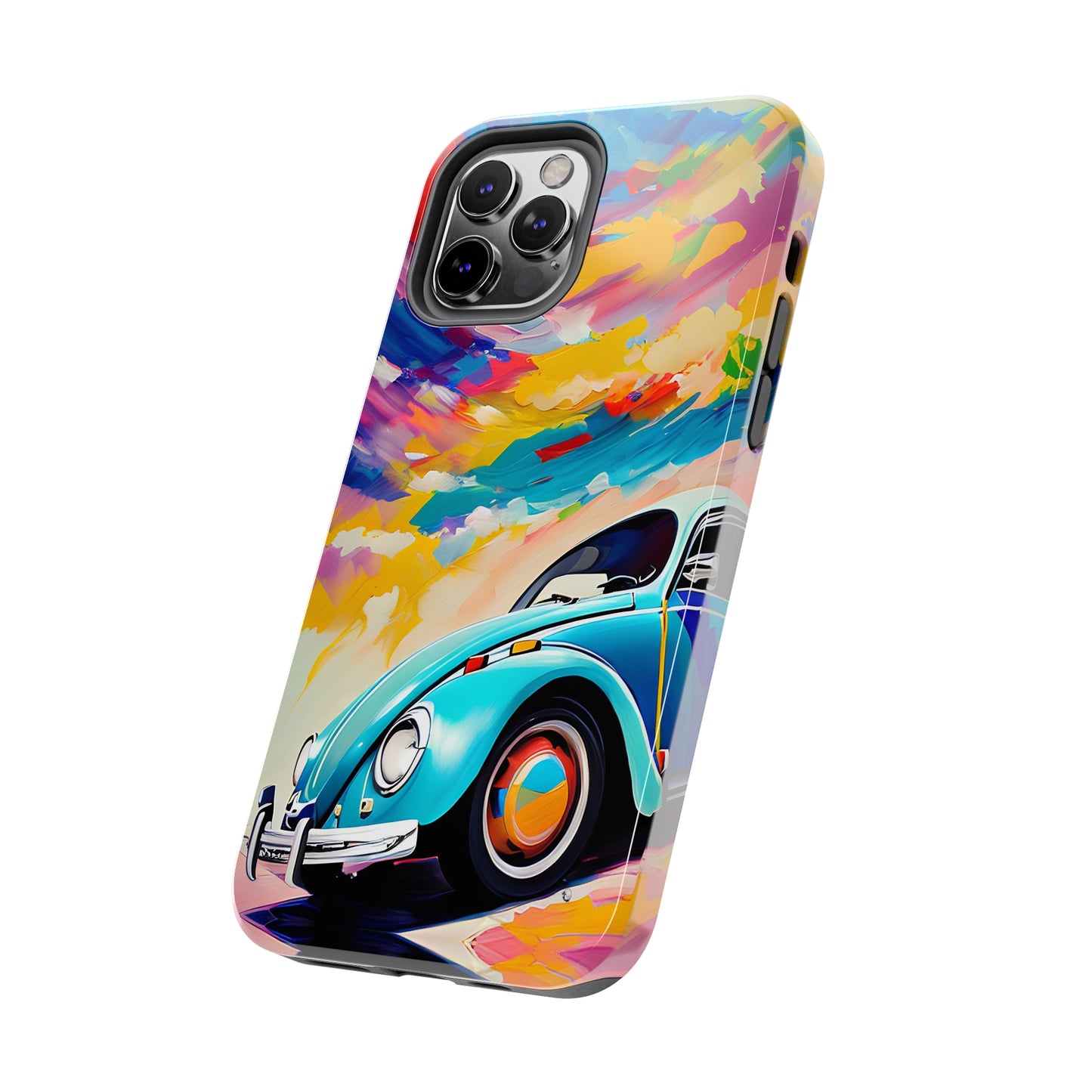 Painted Blue VDub Beetle - Tough Phone Case