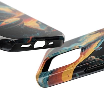 Retro Futuristic Space Odyssey Tough Phone Case