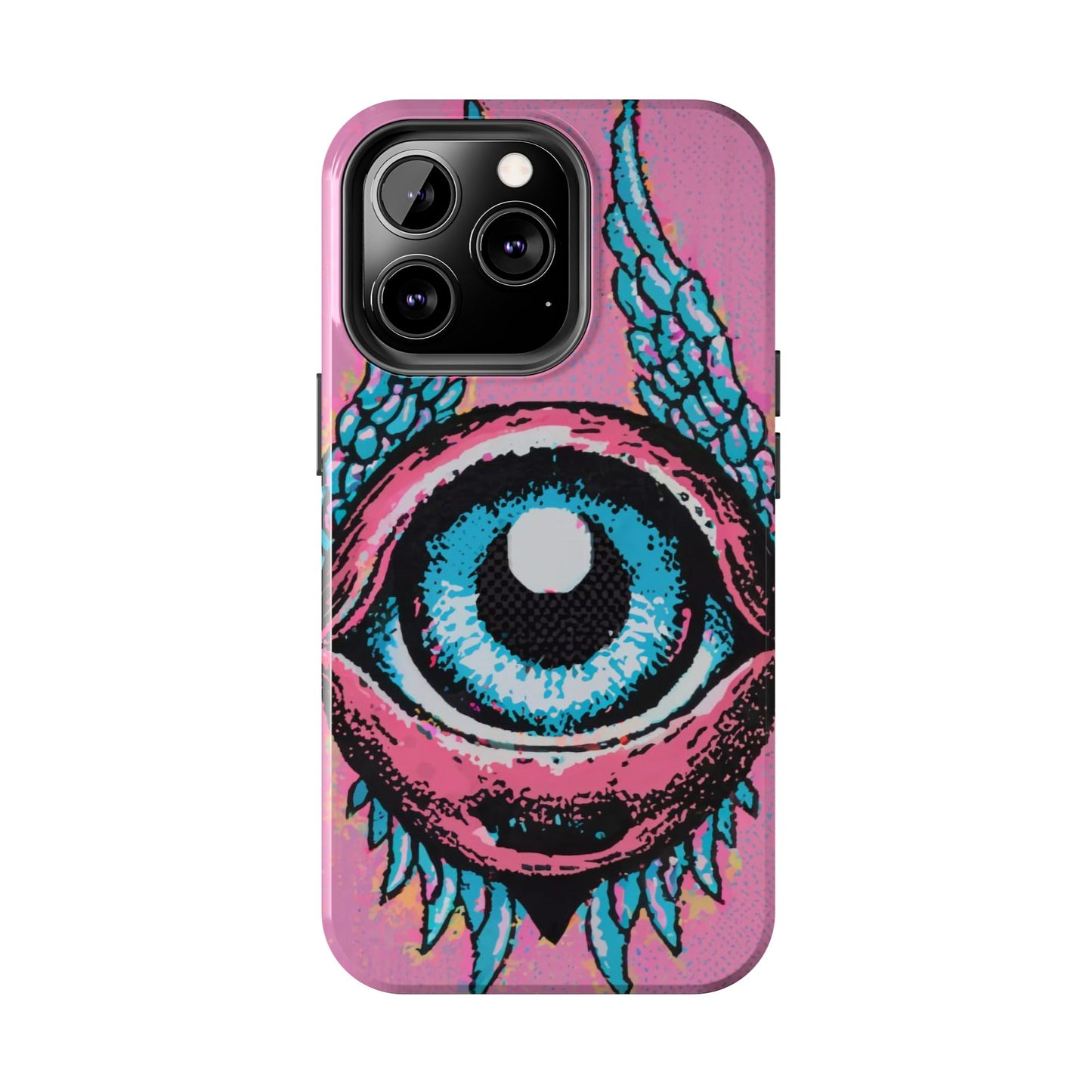 Halftone Horizon Eyeball iPhone Case