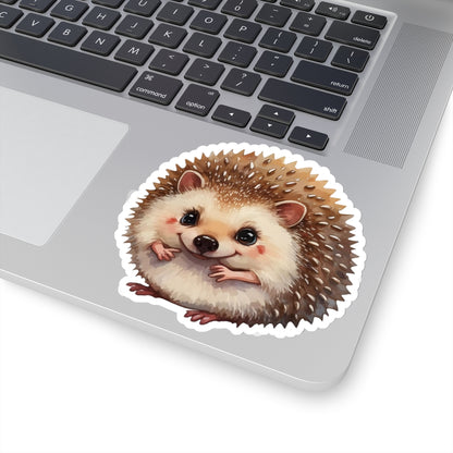 Playful Hedgehog Watercolor Cartoon Sticker