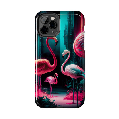 Vibrant Flamingo Gathering Tough Phone Case