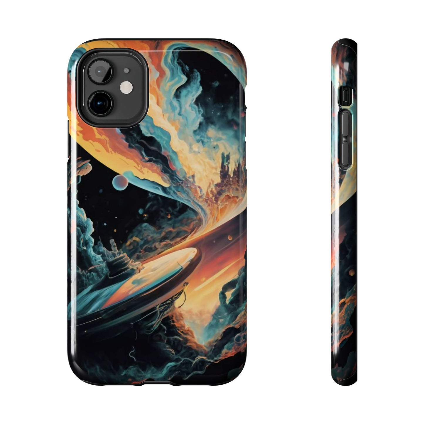 Retro Futuristic Space Odyssey Tough Phone Case