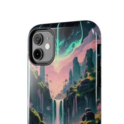 Moonfall Cascades Night View Tough Phone Case