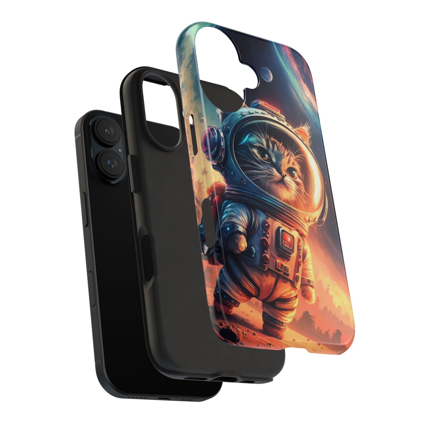 Cosmic Kitty Space Explorer Tough Phone Case