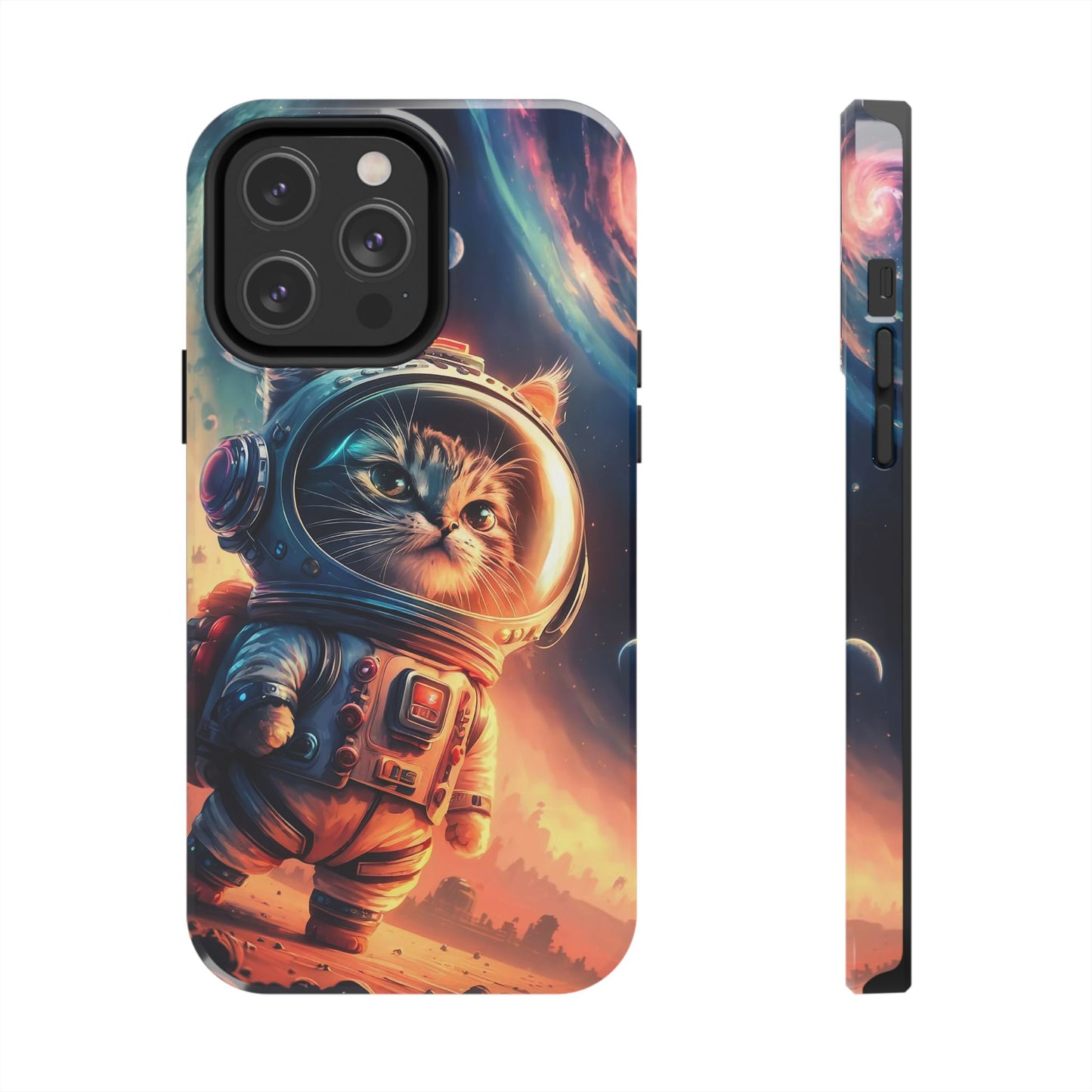 Cosmic Kitty Space Explorer Tough Phone Case