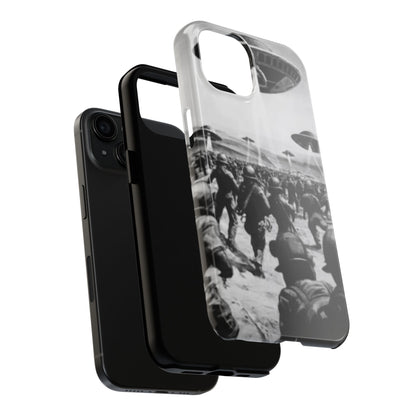 RetroWar UFO Encounter Tough Phone Case