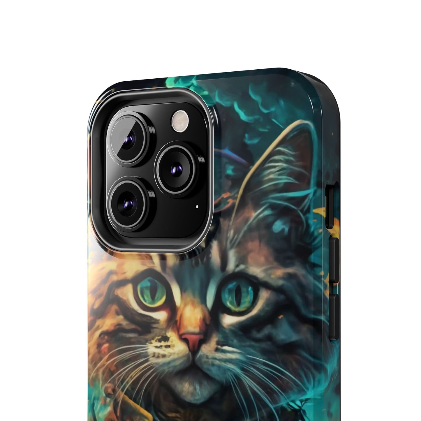 Cartoon Cat Pirate Starry Night Tough Phone Case