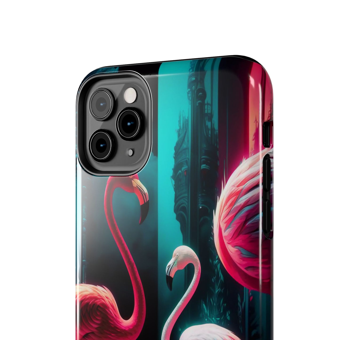 Vibrant Flamingo Gathering Tough Phone Case