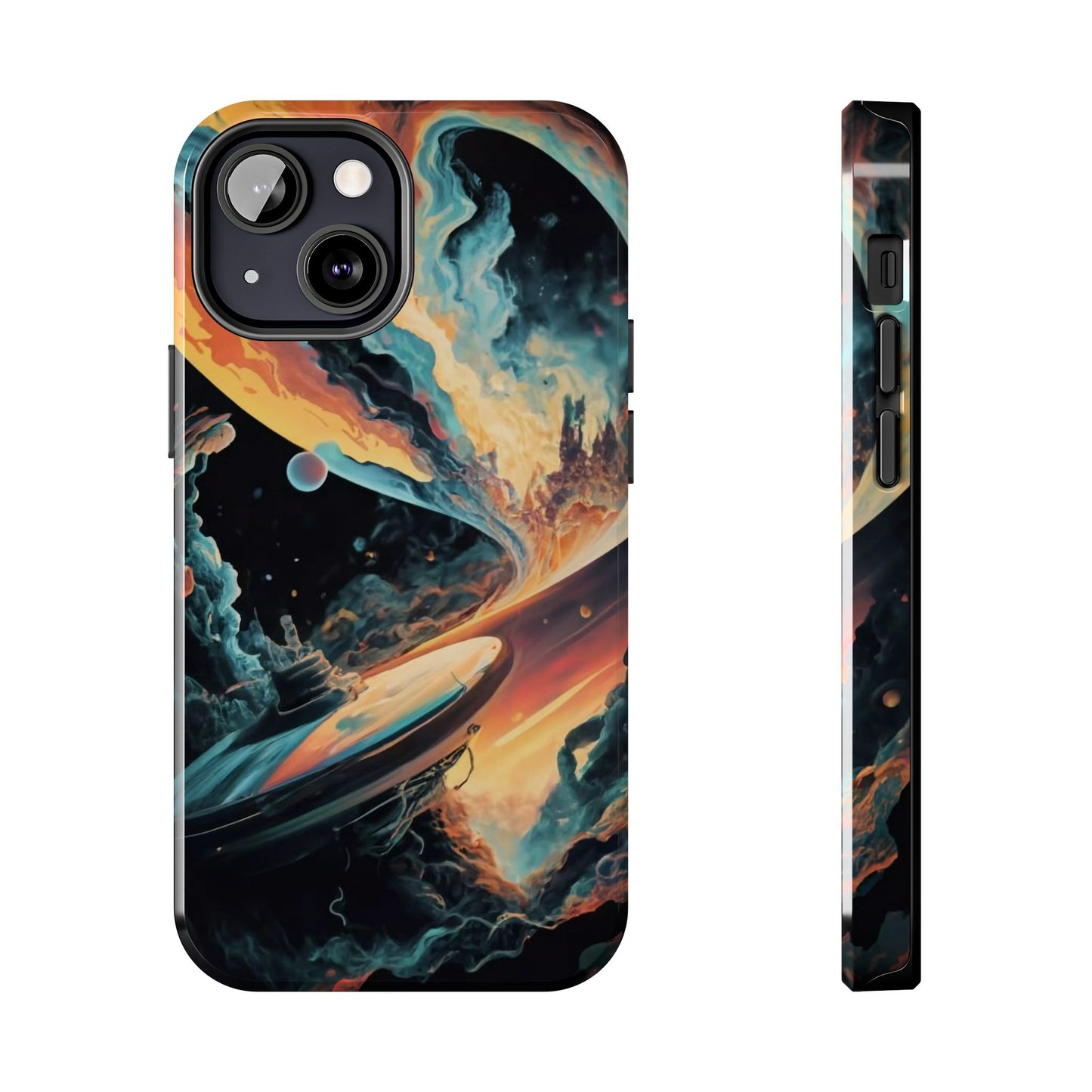 Retro Futuristic Space Odyssey Tough Phone Case