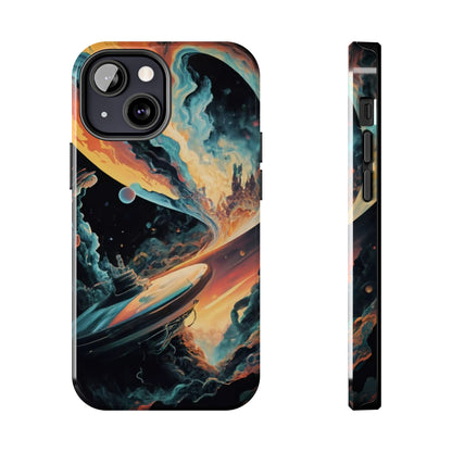Retro Futuristic Space Odyssey Tough Phone Case