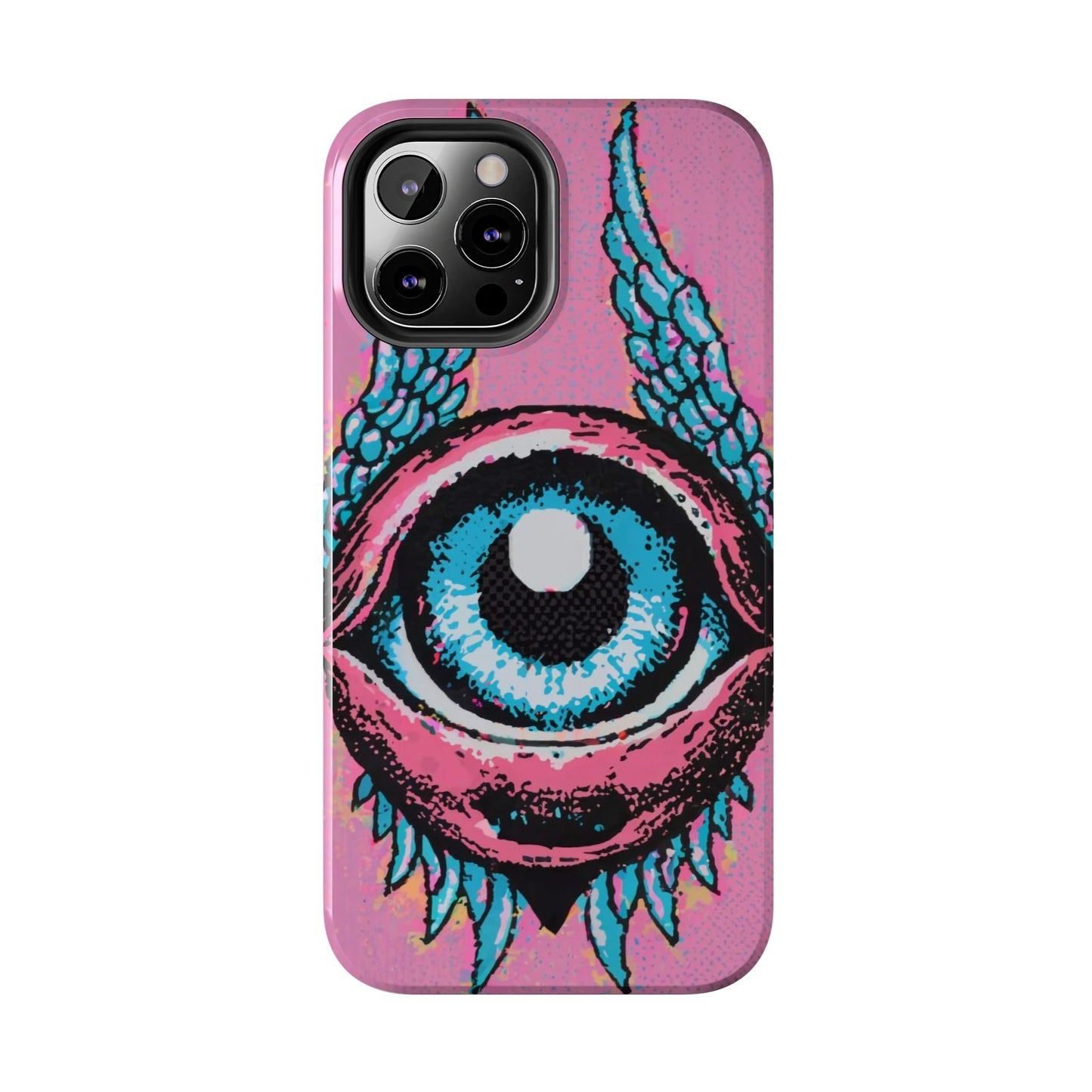 Halftone Horizon Eyeball iPhone Case