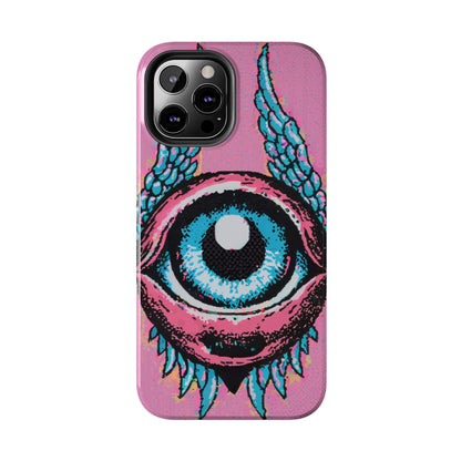 Halftone Horizon Eyeball iPhone Case