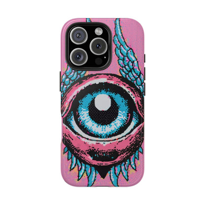 Halftone Horizon Eyeball iPhone Case