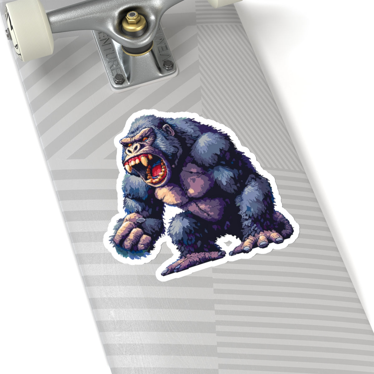 Pixelated Furious Ape Launch Vinyl Sticker