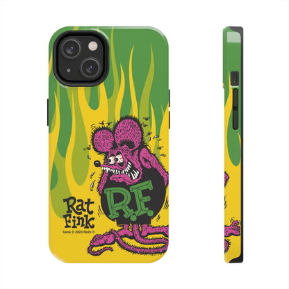 Fink Flames - Yellow/Green - Tough Phone Case