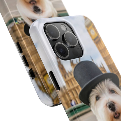 Dapper Maltese Selfie at Big Ben Tough Phone Case