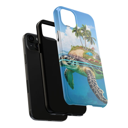 Island Turtle Ocean Adventure Tough Phone Case